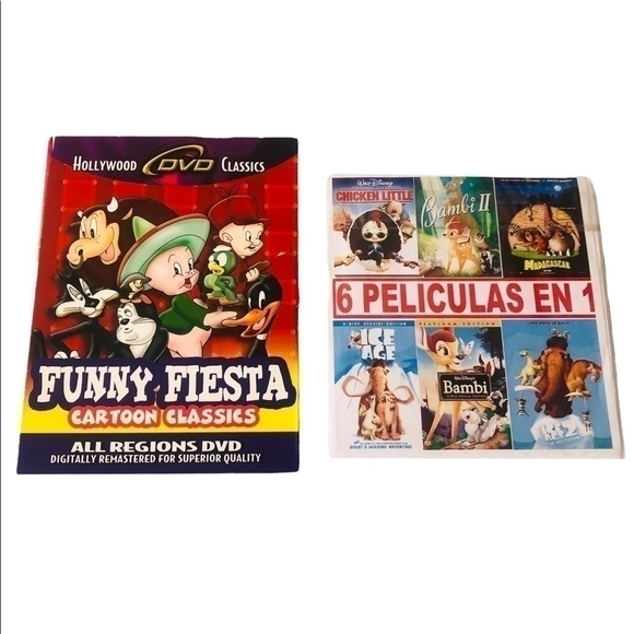 Lot of 2 Kids Cartoons DVDs - Picture 1 of 1